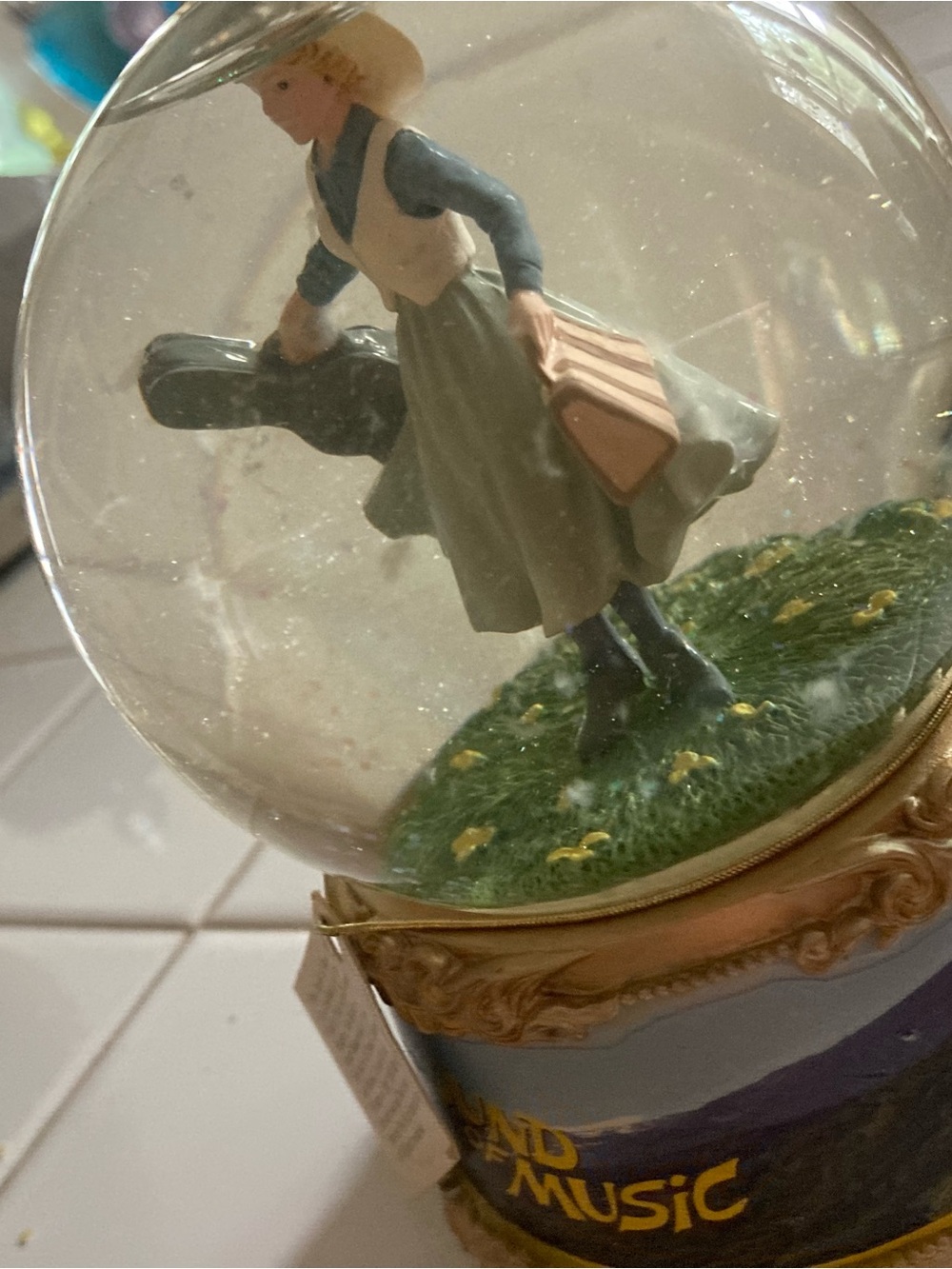 The Sound of Music Branded Snow Globe - White & Gold Accents - Picture 13 of 13
